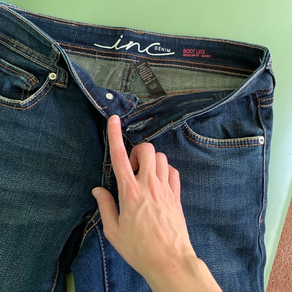 Inc. Denim Jeans. Size 2 short. - Picture 3 of 8